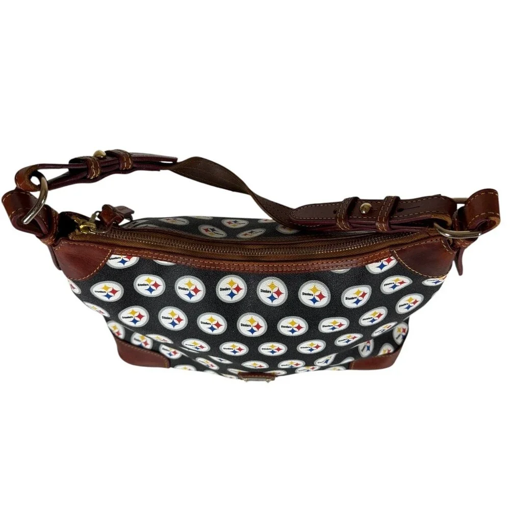 Dooney & Bourke Pittsburgh Steelers NFL Football Shoulder Hobo Bag Purse